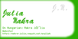 julia makra business card